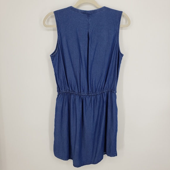 Gap Chambray Sleeveless Dress Sz S - Picture 6 of 8